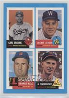 Carl Erskine, Jackie Jensen, George Kell, Red Schoendienst