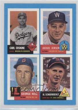 1992 Topps Archives Bazooka Quadracard - [Base] #11 - Carl Erskine, Jackie Jensen, George Kell, Red Schoendienst