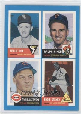 1992 Topps Archives Bazooka Quadracard - [Base] #17 - Nellie Fox, Ralph Kiner, Ted Kluszewski, Eddie Stanky