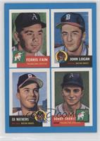 Ferris Fain, John Logan, Eddie Mathews, Bobby Shantz