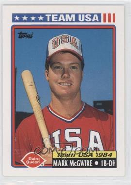 1992 Topps Dairy Queen Team USA - Restaurant [Base] #1 - Mark McGwire