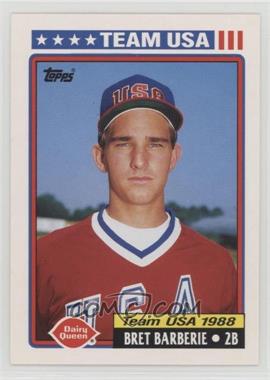 1992 Topps Dairy Queen Team USA - Restaurant [Base] #16 - Bret Barberie