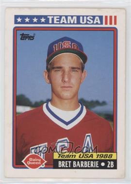 1992 Topps Dairy Queen Team USA - Restaurant [Base] #16 - Bret Barberie [EX to NM]