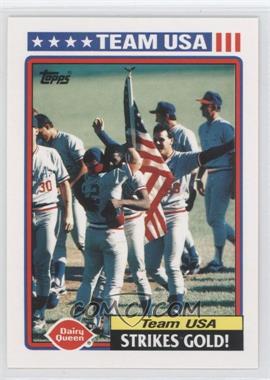 1992 Topps Dairy Queen Team USA - Restaurant [Base] #17 - Team USA (Collegiate National Team)