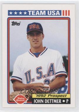 1992 Topps Dairy Queen Team USA - Restaurant [Base] #19 - John Dettmer