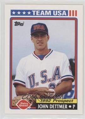 1992 Topps Dairy Queen Team USA - Restaurant [Base] #19 - John Dettmer