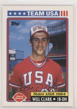 1992 Topps Dairy Queen Team USA - Restaurant [Base] #2 - Will Clark [EX to NM]