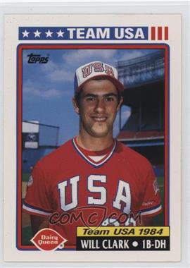 1992 Topps Dairy Queen Team USA - Restaurant [Base] #2 - Will Clark [EX to NM]