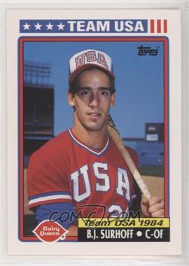 1992 Topps Dairy Queen Team USA - Restaurant [Base] #7 - B.J. Surhoff