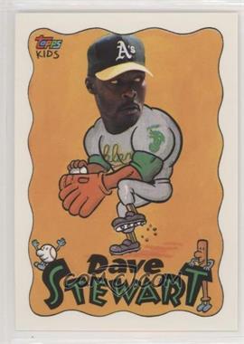 1992 Topps Kids - [Base] #117 - Dave Stewart