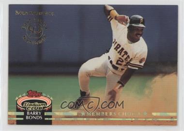 1992 Topps Stadium Club - [Base] - East Coast National #604 - Members Choice - Barry Bonds