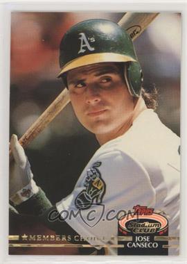 1992 Topps Stadium Club - [Base] #370.2 - Members Choice - Jose Canseco