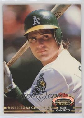 1992 Topps Stadium Club - [Base] #370.2 - Members Choice - Jose Canseco