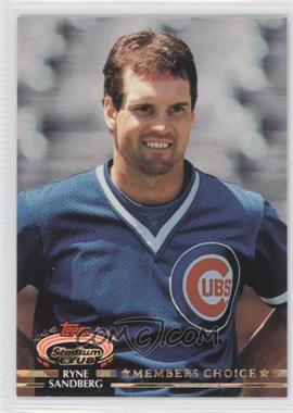 1992 Topps Stadium Club - [Base] #600 - Members Choice - Ryne Sandberg