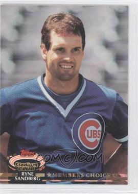 1992 Topps Stadium Club - [Base] #600 - Members Choice - Ryne Sandberg