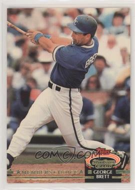 1992 Topps Stadium Club - [Base] #609 - Members Choice - George Brett