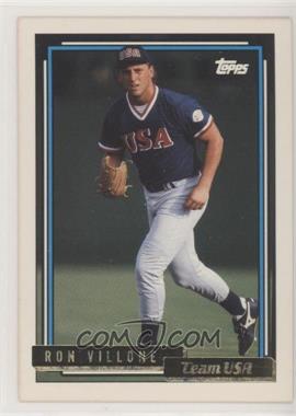 1992 Topps Traded - [Base] - Gold #124T - Ron Villone