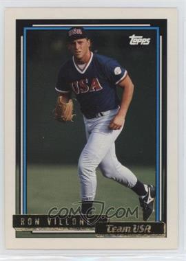 1992 Topps Traded - [Base] - Gold #124T - Ron Villone