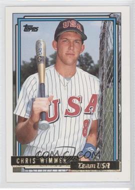 1992 Topps Traded - [Base] - Gold #129T - Chris Wimmer