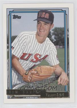 1992 Topps Traded - [Base] - Gold #27T - Tim Davis