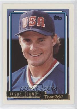 1992 Topps Traded - [Base] - Gold #40T - Jason Giambi