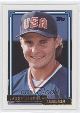 1992 Topps Traded - [Base] - Gold #40T - Jason Giambi