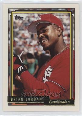 1992 Topps Traded - [Base] - Gold #58T - Brian Jordan