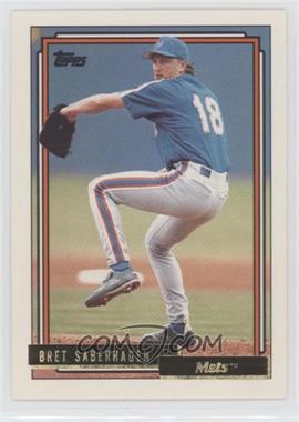 1992 Topps Traded - [Base] - Gold #97T - Bret Saberhagen