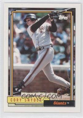 1992 Topps Traded - [Base] #107T - Cory Snyder