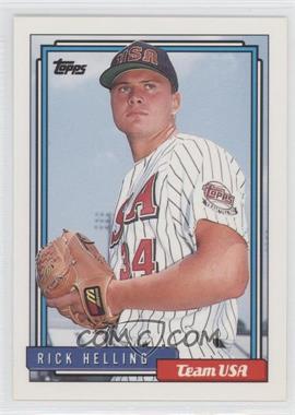 1992 Topps Traded - [Base] #48T - Rick Helling