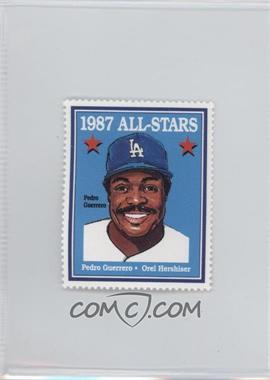 1992 Trak Auto Los Angeles Dodgers All-Star Stamps - [Base] #1987 - Pedro Guerrero