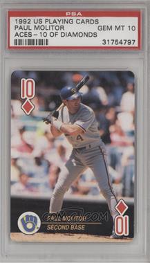 1992 U.S. Playing Card Baseball Aces - Box Set [Base] #10D - Paul Molitor [PSA 10 GEM MT]