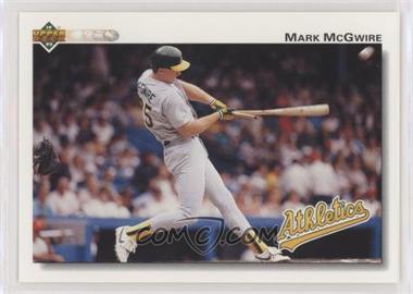 1992 Upper Deck - [Base] - Factory Set Gold Hologram #153.1 - Mark McGwire