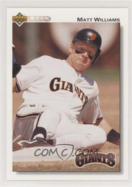 1992 Upper Deck - [Base] - Factory Set Gold Hologram #154 - Matt Williams