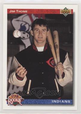 1992 Upper Deck - [Base] - Factory Set Gold Hologram #5 - Star Rookie - Jim Thome