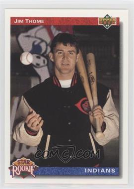 1992 Upper Deck - [Base] - Factory Set Gold Hologram #5 - Star Rookie - Jim Thome