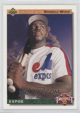 1992 Upper Deck - [Base] - Factory Set Gold Hologram #61 - Top Prospect - Rondell White [EX to NM]