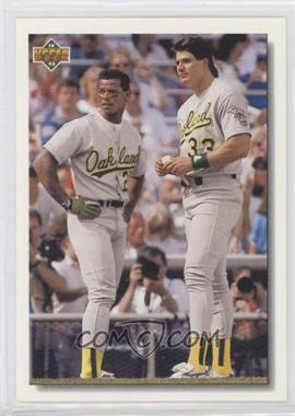 1992 Upper Deck - [Base] - Factory Set Gold Hologram #640 - Rickey Henderson, Jose Canseco