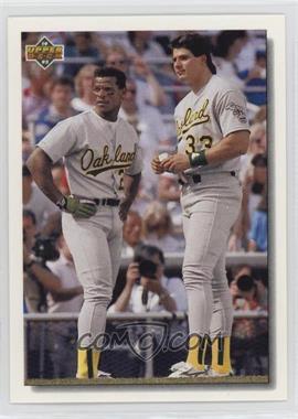 1992 Upper Deck - [Base] - Factory Set Gold Hologram #640 - Rickey Henderson, Jose Canseco