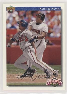 1992 Upper Deck - [Base] - Factory Set Gold Hologram #80 - Bloodlines - Kevin Mitchell, Keith Mitchell