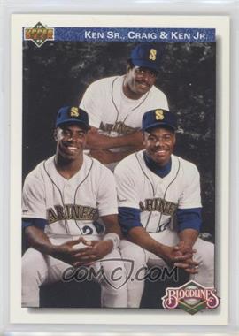 1992 Upper Deck - [Base] - Factory Set Gold Hologram #85 - Bloodlines - Ken Griffey, Craig Griffey, Ken Griffey Jr.