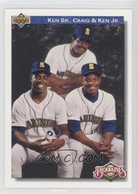 1992 Upper Deck - [Base] - Factory Set Gold Hologram #85 - Bloodlines - Ken Griffey, Craig Griffey, Ken Griffey Jr.