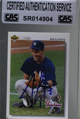 1992 Upper Deck - [Base] #117 - Jim Leyritz [CAS Certified Sealed]