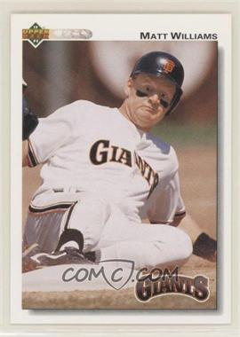 1992 Upper Deck - [Base] #154 - Matt Williams