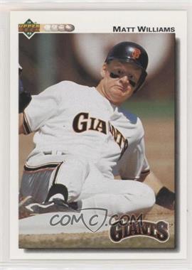 1992 Upper Deck - [Base] #154 - Matt Williams