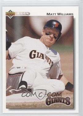 1992 Upper Deck - [Base] #154 - Matt Williams