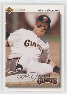 1992 Upper Deck - [Base] #154 - Matt Williams