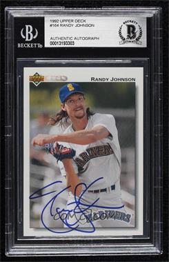 1992 Upper Deck - [Base] #164 - Randy Johnson [BAS BGS Authentic]