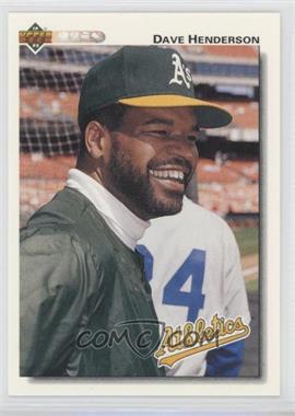 1992 Upper Deck - [Base] #172 - Dave Henderson [EX to NM]