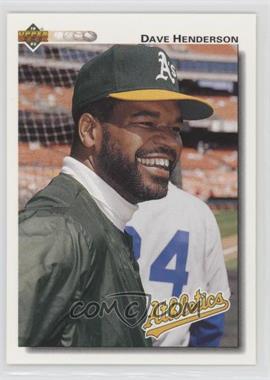 1992 Upper Deck - [Base] #172 - Dave Henderson